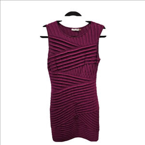 Calvin Klein burgandy cranberry bodycon sleeveless dress size 10